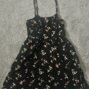 H&M Black Floral Kids Dress